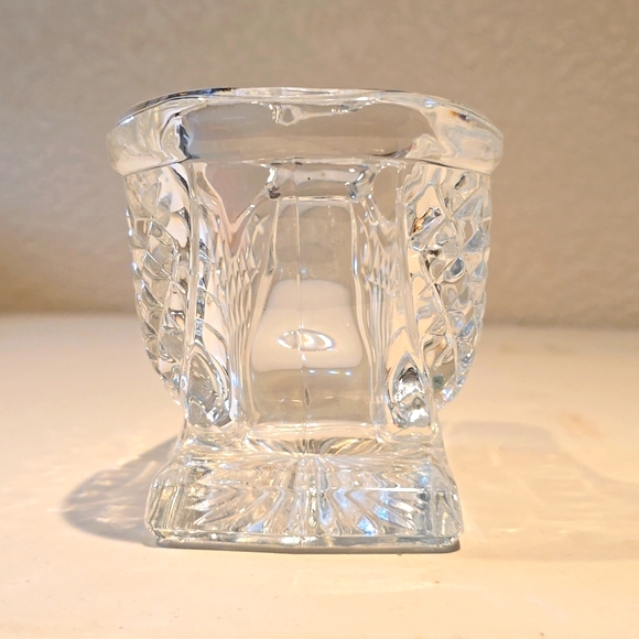 Lead Crystal Holiday Sleigh Candy Dish Flower Vase Christmas Winter - Picture 8 of 8